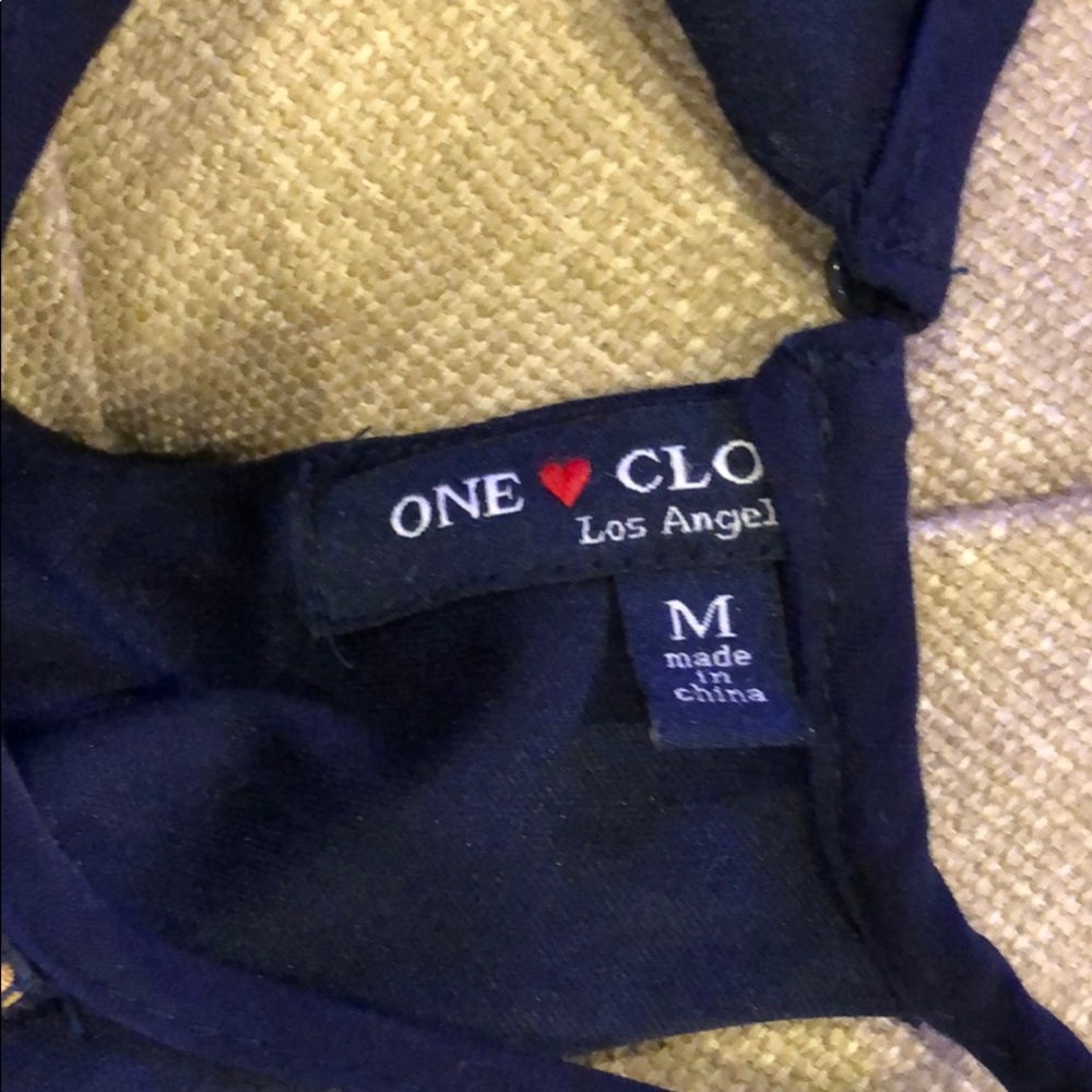 NWOT Navy blue sun dress - Picture 3 of 3